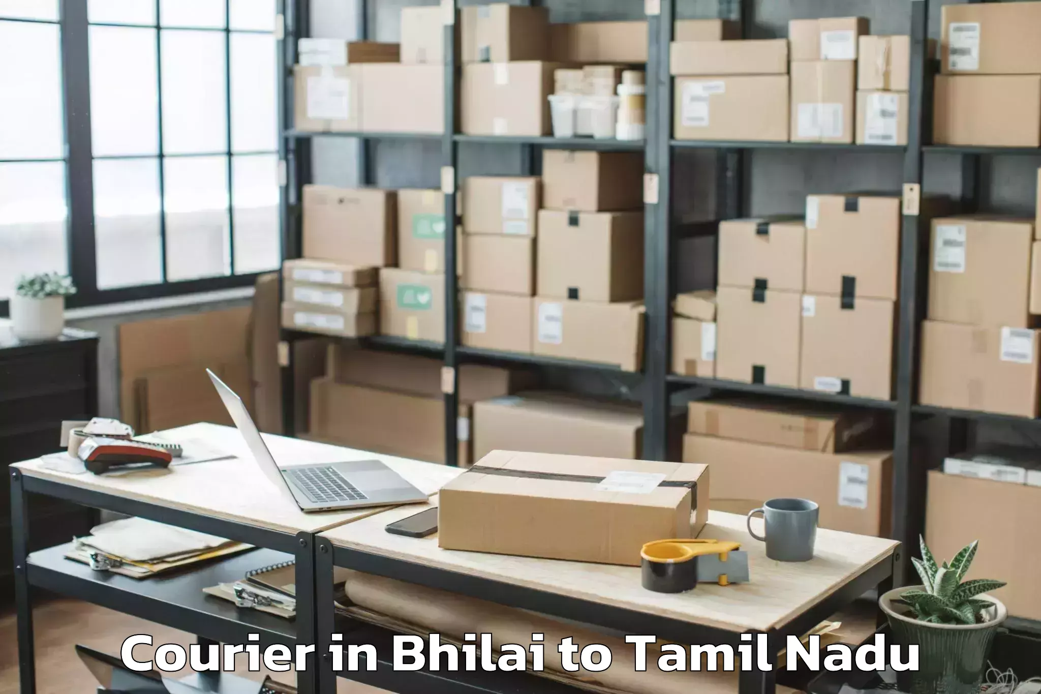 Trusted Bhilai to Thiruthuraipoondi Courier